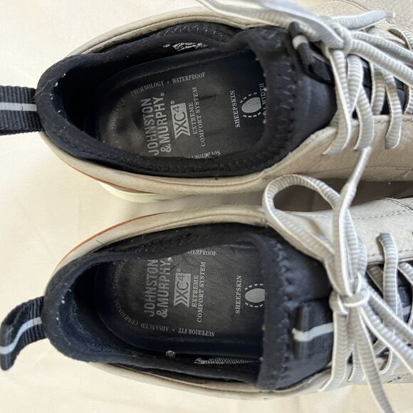 Johnston & Murphy XC4 Prentiss Plain Toe Waterproof Sneaker, Gray Nubuck- 9.5 - Picture 7 of 10